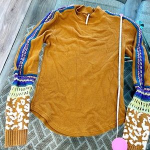 Free People Switch it Up Thermal Cuff in Sienna